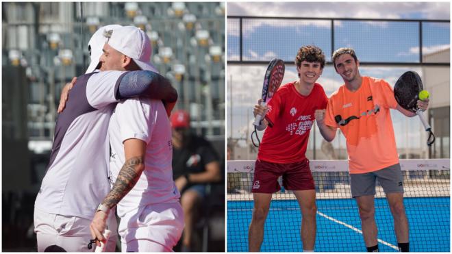 Tolito Aguirre y Gonzalo Alfonso se enfrentarán en octavos de final a Fabricio Peirón y Alvaro Sola. (Fuente: @A1PadelOfficial)