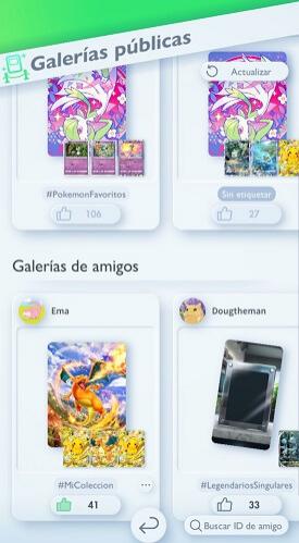 Las galerías públicas en la comunidad de Pokémon Pocket, la zona para hacer 'Me gusta' a todo.