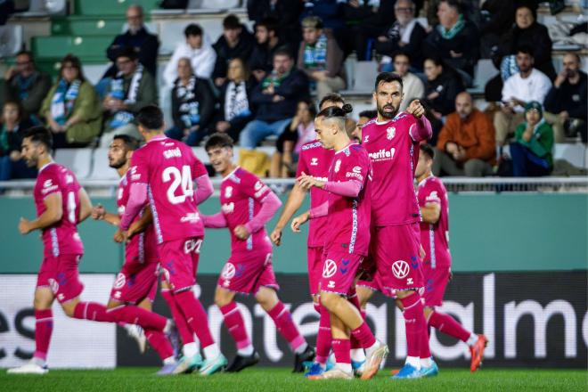 El CD Tenerife celebrando un gol (Cordon Press)