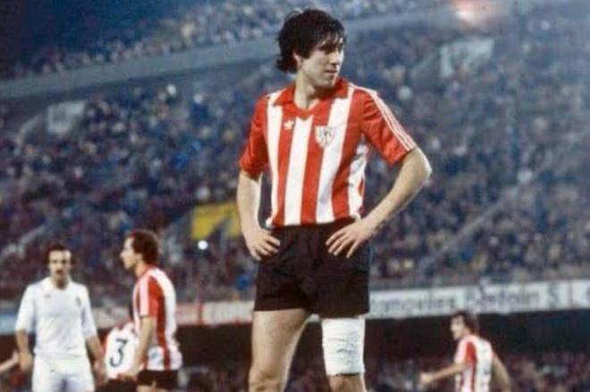 Manolo Sarabia era una de las estrellas en el Athletic campeón de Javier Clemente.