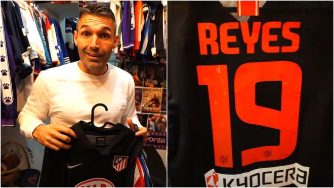 David Barral y la camiseta de José Antonio Reyes (Fuente: Rodrigo Fáez)