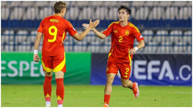 Jesús Forte, con la Selección Española sub-17 (foto: Cordon Press).