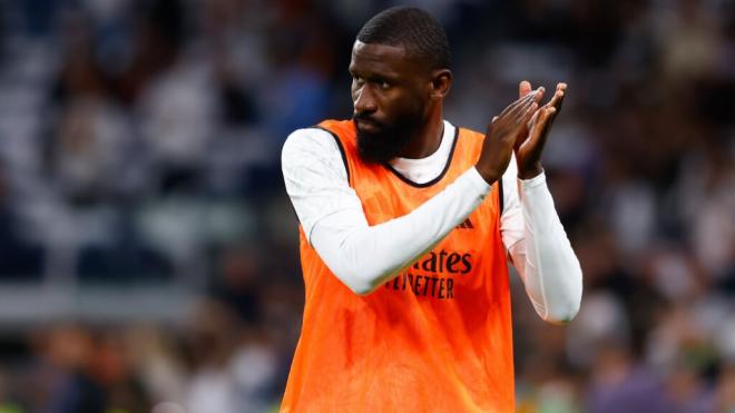 Antonio Rüdiger en el Santiago Bernabéu (Foto: Europa Press)