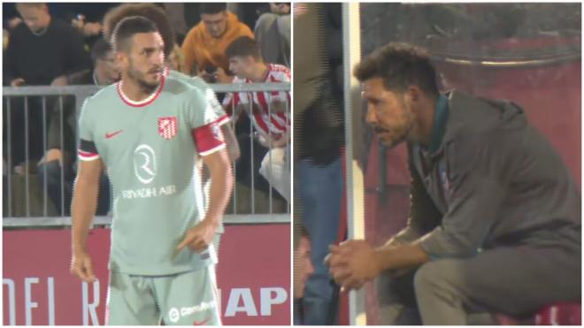 Fotomontaje de Koke y Simeone en Vic