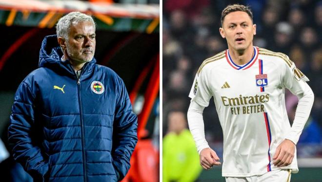 José Mourinho y Nemanja Matic.