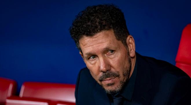 Simeone, en un partido en el Metropolitano (Cordon Press)