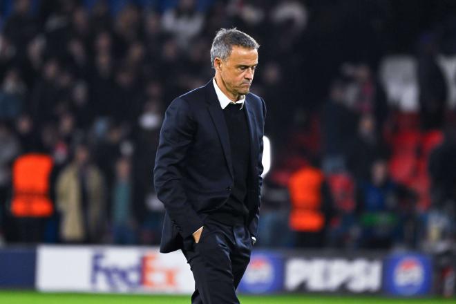 Luis Enrique, en un partido del PSG (FOTO: Cordón Press).