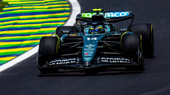 Fernando Alonso en el GP de Brasil (Foto: Cordon Press)