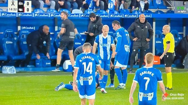 Protesoni, lesionado en el Alavés-Mallorca.