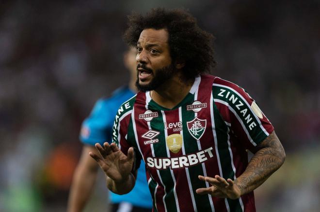 Marcelo, durante un partido con Fluminense (Foto: Cordon Press).