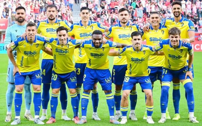 El once del Cádiz CF frente al Real Sporting (Foto: Cádiz CF).