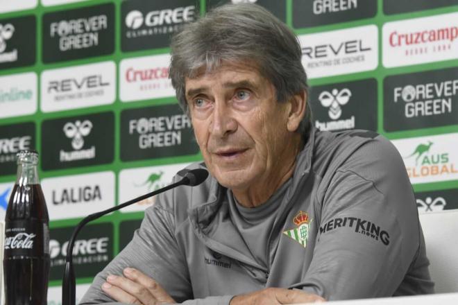 Pellegrini, en la sala de prensa de la Ciudad Deportiva (Foto: Kiko Hurtado)