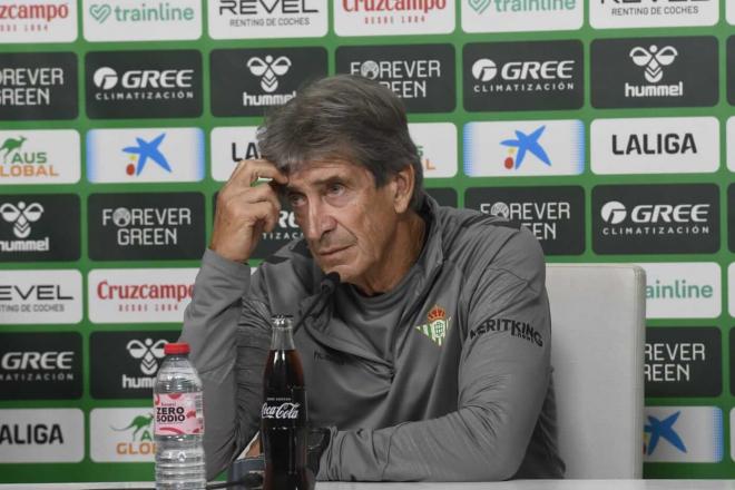 Pellegrini, en la sala de prensa de la Ciudad Deportiva (Foto: Kiko Hurtado)