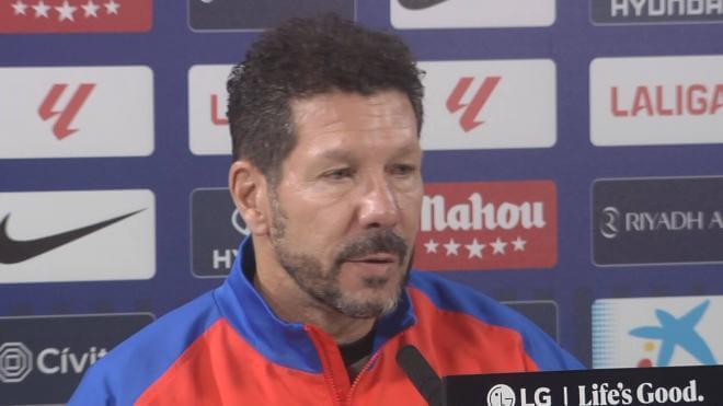 Simeone, en rueda de prensa