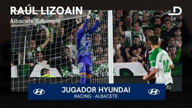 Raúl Lizoain, Jugador Hyundai del Racing-Albacete (Foto: LALIGA).