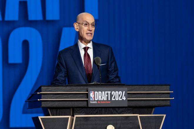 Adam Silver, durante una rueda de prensa (Foto: Cordon Press).