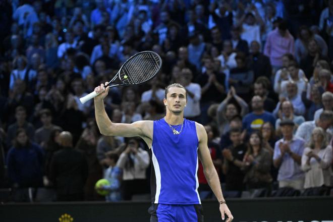 Alexander Zverev celebra en el Masters 1.000 de París (Foto: Cordon Press).