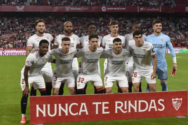 El once del Sevilla ante la Real Sociedad (Foto: Kiko Hurtado).