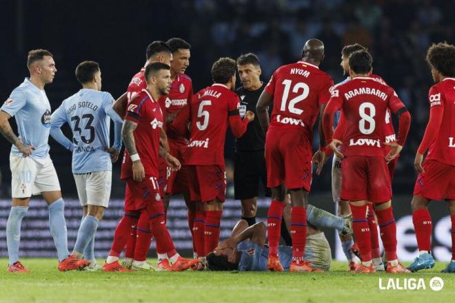 Expulsión de Berrocal (Foto: LaLiga).