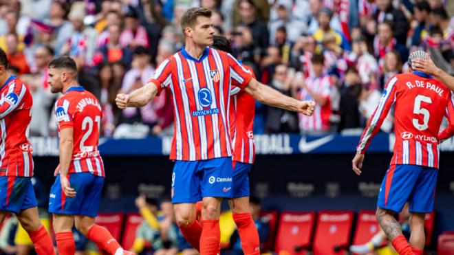 Alexander Sorloth, durante el Atlético-Las Palmas (foto: Cordon Press).