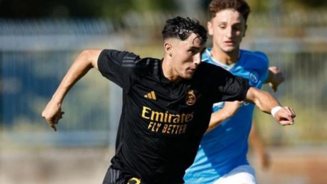 Jesús Fortea, durante un partido con el filial del Real Madrid (Foto: Instagram Jesús Fortea)