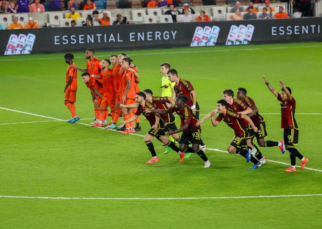 Los jugadores de Seattle Sounders celebran el pase ante el Houston Dynamo (Foto: Cordon Press).