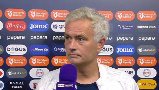 José Mourinho, tras el Trabzonspor-Fenerbahce.