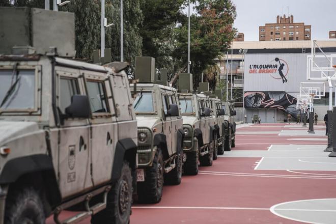 L’Alqueria del Basket del Valencia Basket, base de operaciones del ejército durante la DANA