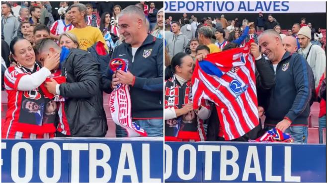 El regalo de Sorloth a un fan del Atleti (X:@Atleti)