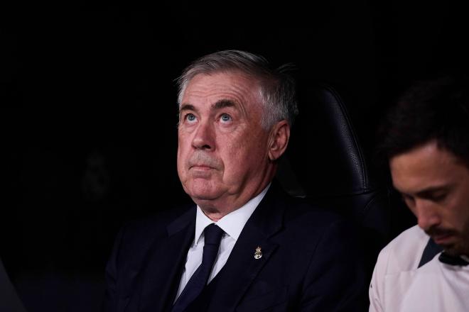 Carlo Ancelotti, en el Real Madrid-Milan (Foto: Cordon Press).