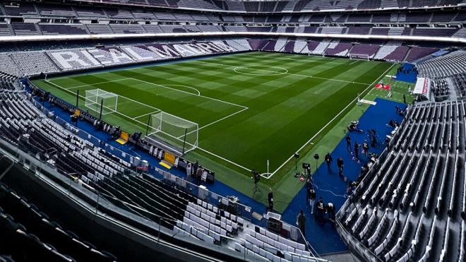 Imagen del interior del Santiago Bernabéu (Redes sociales Real Madrid)