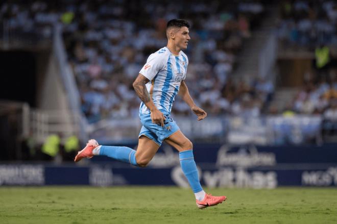 Sergio Castel, en un partido con el Málaga. (Foto: MCF)