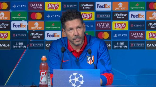 Simeone, en rueda de prensa