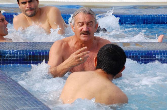 David Vidal, en un balneario en su etapa en el Elche (Foto: Cordon Press).