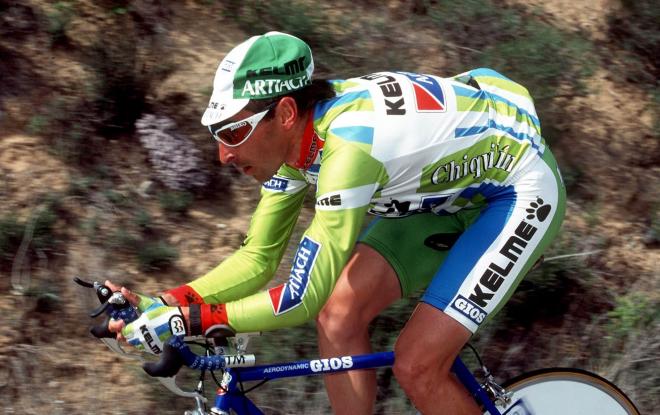 Fernando Escartín, en su etapa como ciclista (Foto: Cordon Press).