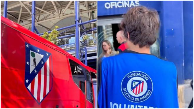 El Atlético de Madrid manda ayuda al Ciutat de Valencia por la DANA de Valencia.