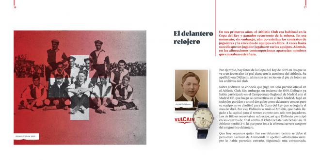 Una muestra del interior del libro 'Nuestro Athletic por el mundo', obra del escritor y athleticzale alemán Dirk Segbers.