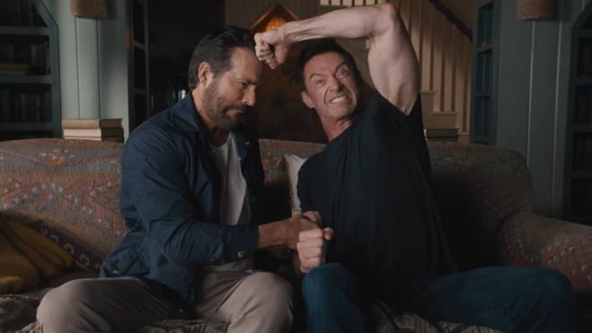 Hugh Jackman y Ryan Reynolds en la promo de Deadpool y Lobezno