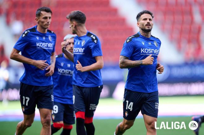 Rubén García calienta con Osasuna (Foto: LALIGA).