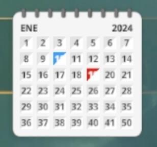 El calendario de PC Fútbol 8 con 50 días.