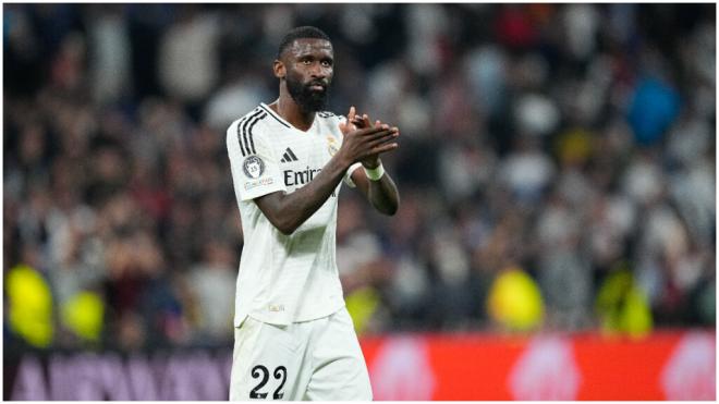 Antonio Rüdiger durante el partido de Champions League frente al Milan. (Fuente: Europa Press)