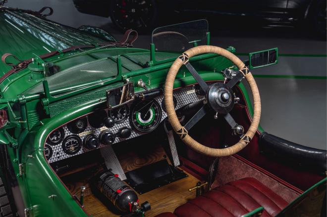 El interior del Bentley Speed Six.