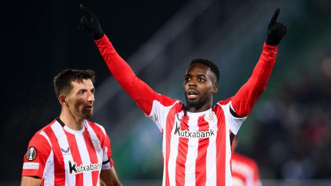 Gol de Iñaki Williams ante el Ludogorets en Bulgaria (Foto: Athletic Club).