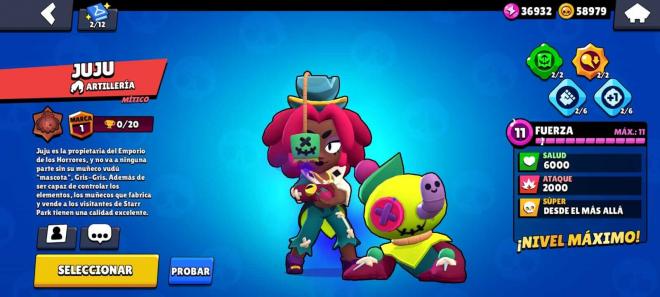 Juju, la reina de los elementos de Brawl Stars