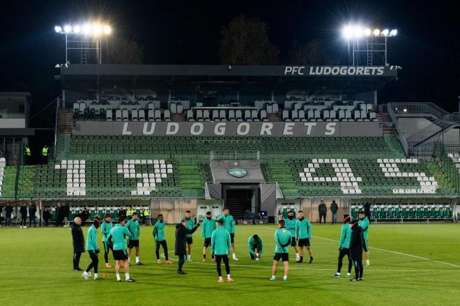 Entreno previo al partido del Ludogorets en Bulgaria (Foto: Athletic Club).