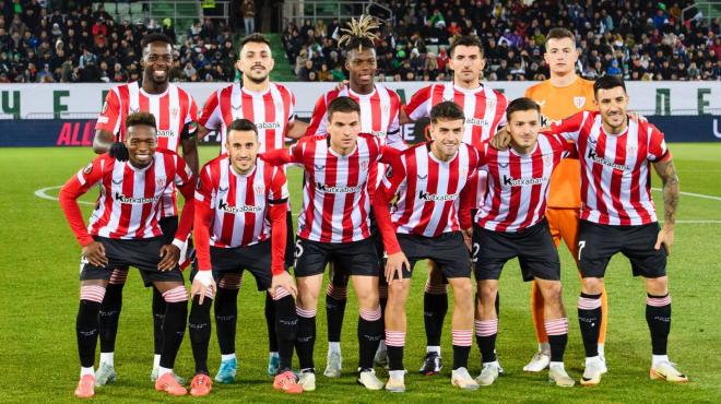 Este es el once que sacaba Ernesto Valverde en la victoria ante el Ludogorets en Bulgaria (Foto: Athletic Club).