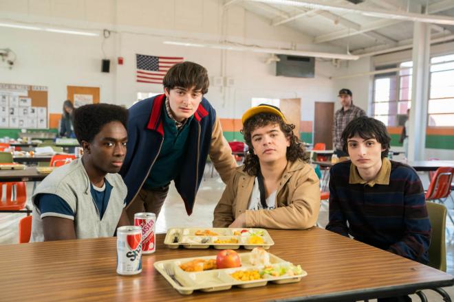 Lucas, Will, Dustin y Mike en la 5ª temporada de Stranger Things