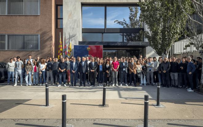 El acto de solidaridad del Barcelona con las personas afectadas por la DANA (Fuente: FCB)