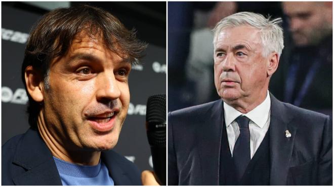 Fotomontaje de Fernando Morientes y Carlo Ancelotti (Cordon Press)