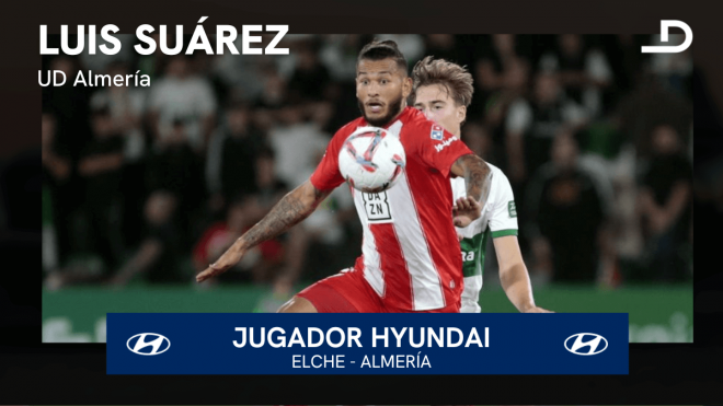 Luis Suárez, Jugador Hyundai del Elche-Almeria.